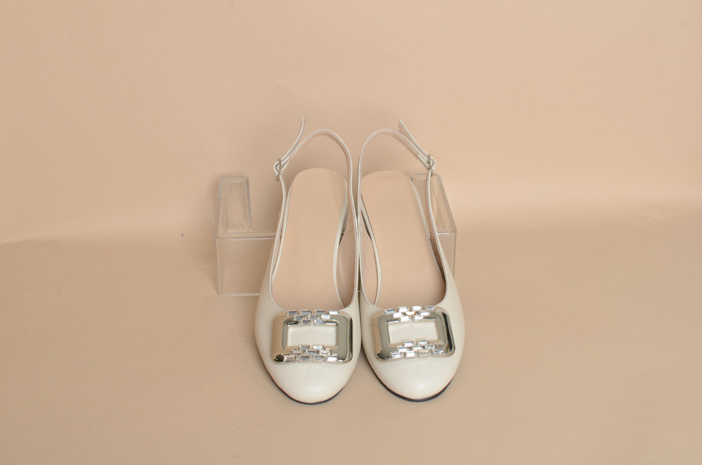 Isabelle - White Buckle Sandal – 100% Genuine Leather, Handmade in Turkey | Women’s Elegant & Modern Summer Sandals