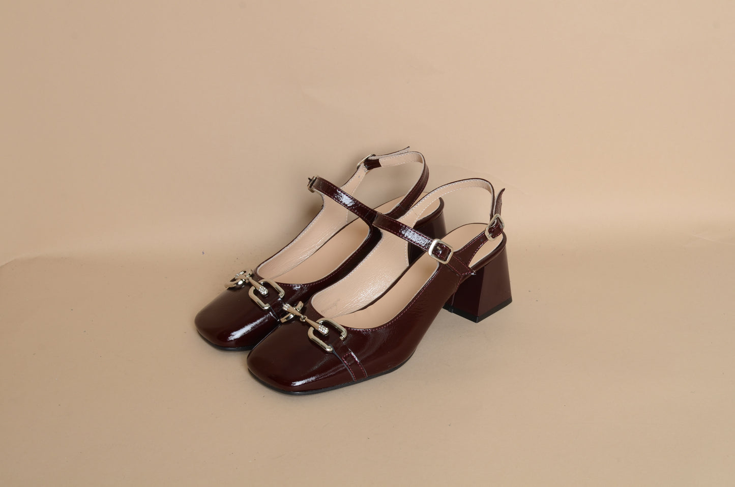 Vivienne - Bordeaux Classic Heel – 100% Genuine Leather, Handmade in Turkey | Women’s Elegant & Timeless Heels