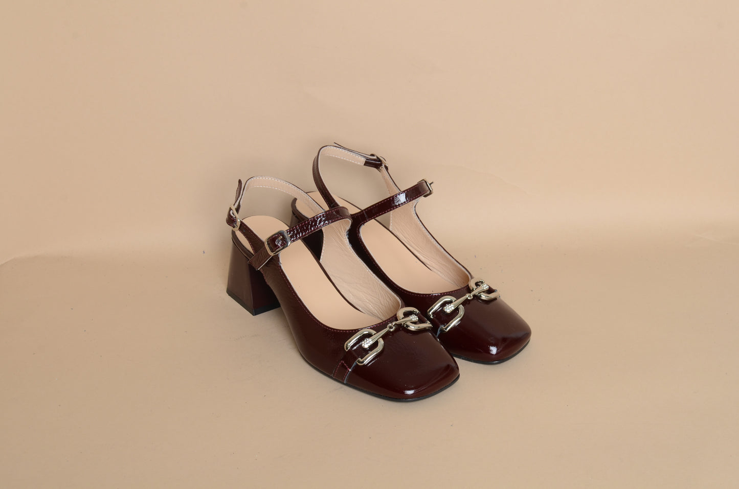 Vivienne - Bordeaux Classic Heel – 100% Genuine Leather, Handmade in Turkey | Women’s Elegant & Timeless Heels