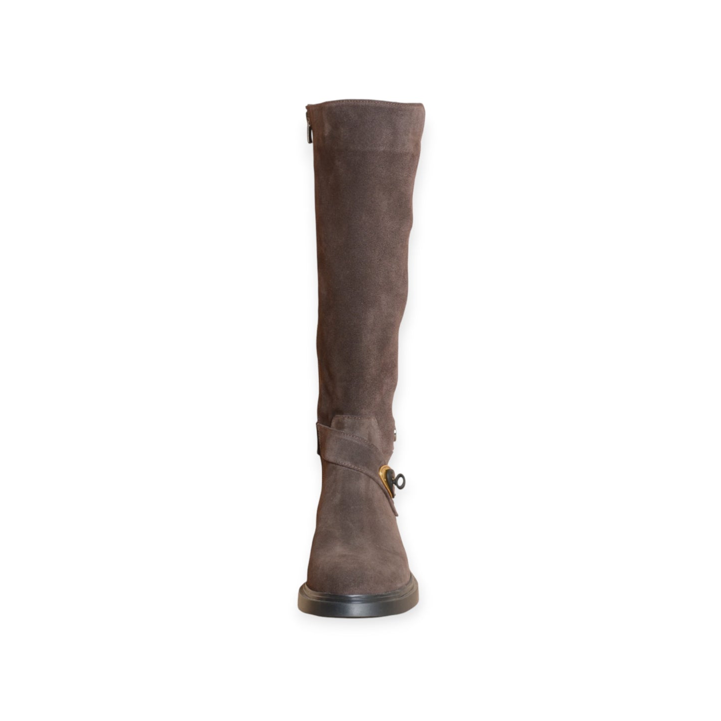 Eir Brown Suede Knee-High Boots Handmade in Turkey Ruka Shoes