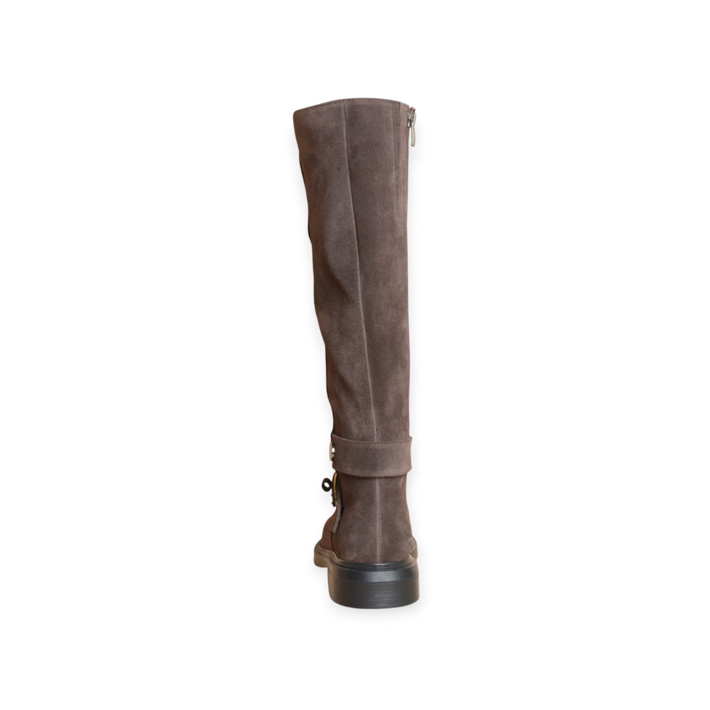 Eir Brown Suede Knee-High Boots Handmade in Turkey Ruka Shoes