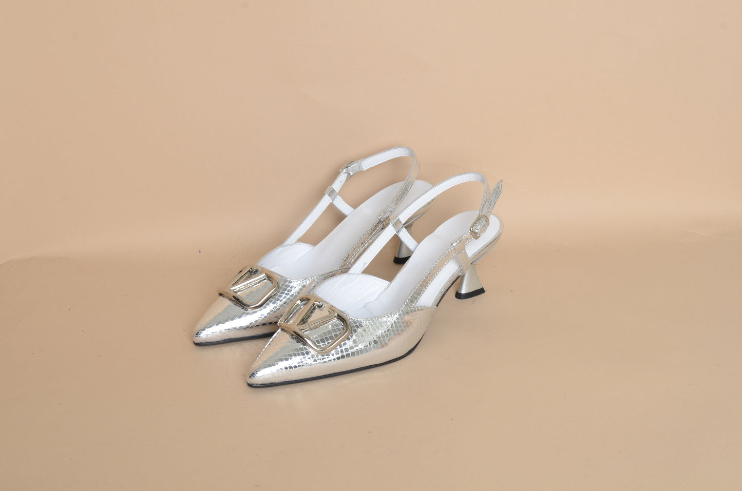 Elise - Grey Stiletto Heel – 100% Genuine Leather, Handmade in Turkey | Women’s Elegant & Modern Heels
