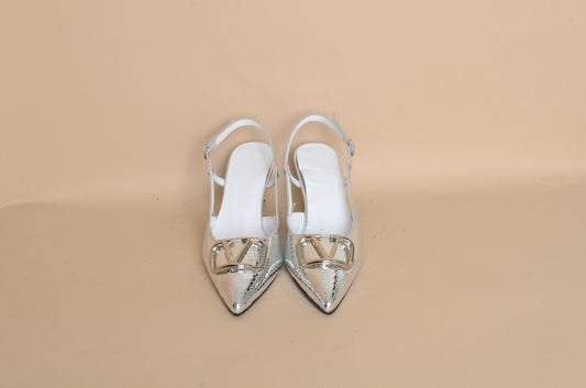Elise - Grey Stiletto Heel – 100% Genuine Leather, Handmade in Turkey | Women’s Elegant & Modern Heels