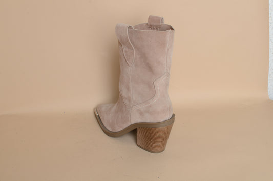 Dakota - Cream Cowboy Boot – 100% Genuine Leather, Handmade in Turkey | Women’s Western & Modern Boots