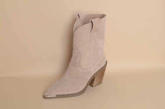 Dakota - Cream Cowboy Boot – 100% Genuine Leather, Handmade in Turkey | Women’s Western & Modern Boots