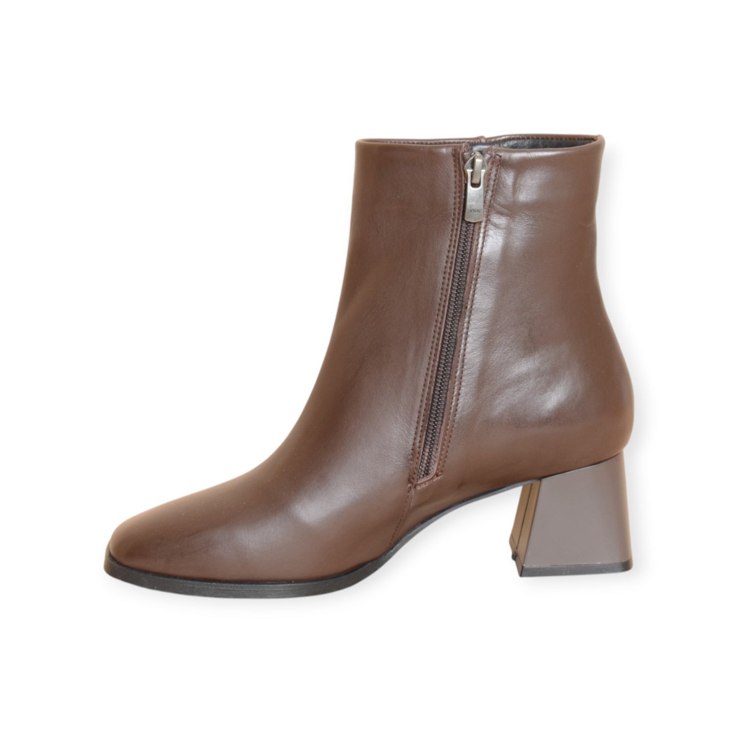 Runa Brown Leather Ankle Boots Handmade in Turkey Ruka Shoes