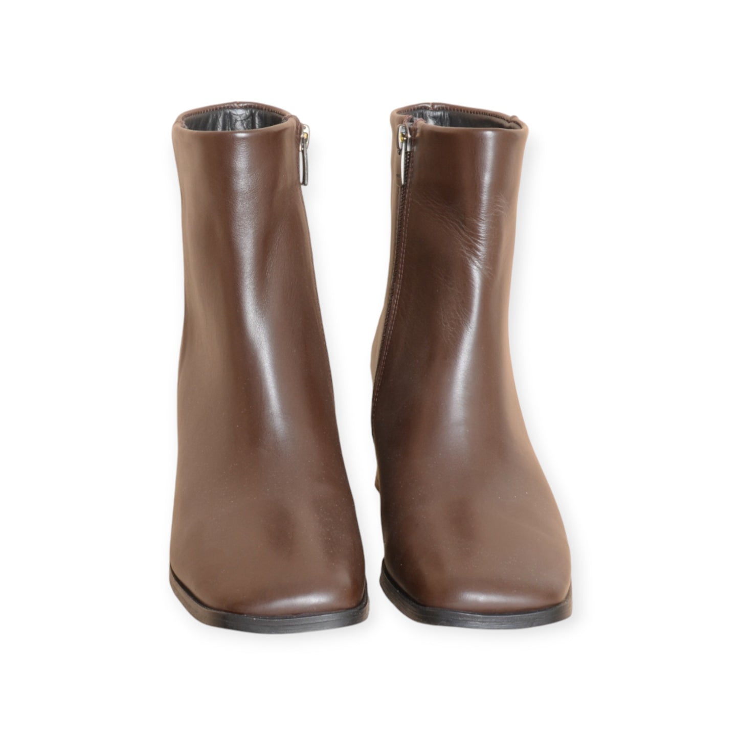 Runa Brown Leather Ankle Boots Handmade in Turkey Ruka Shoes