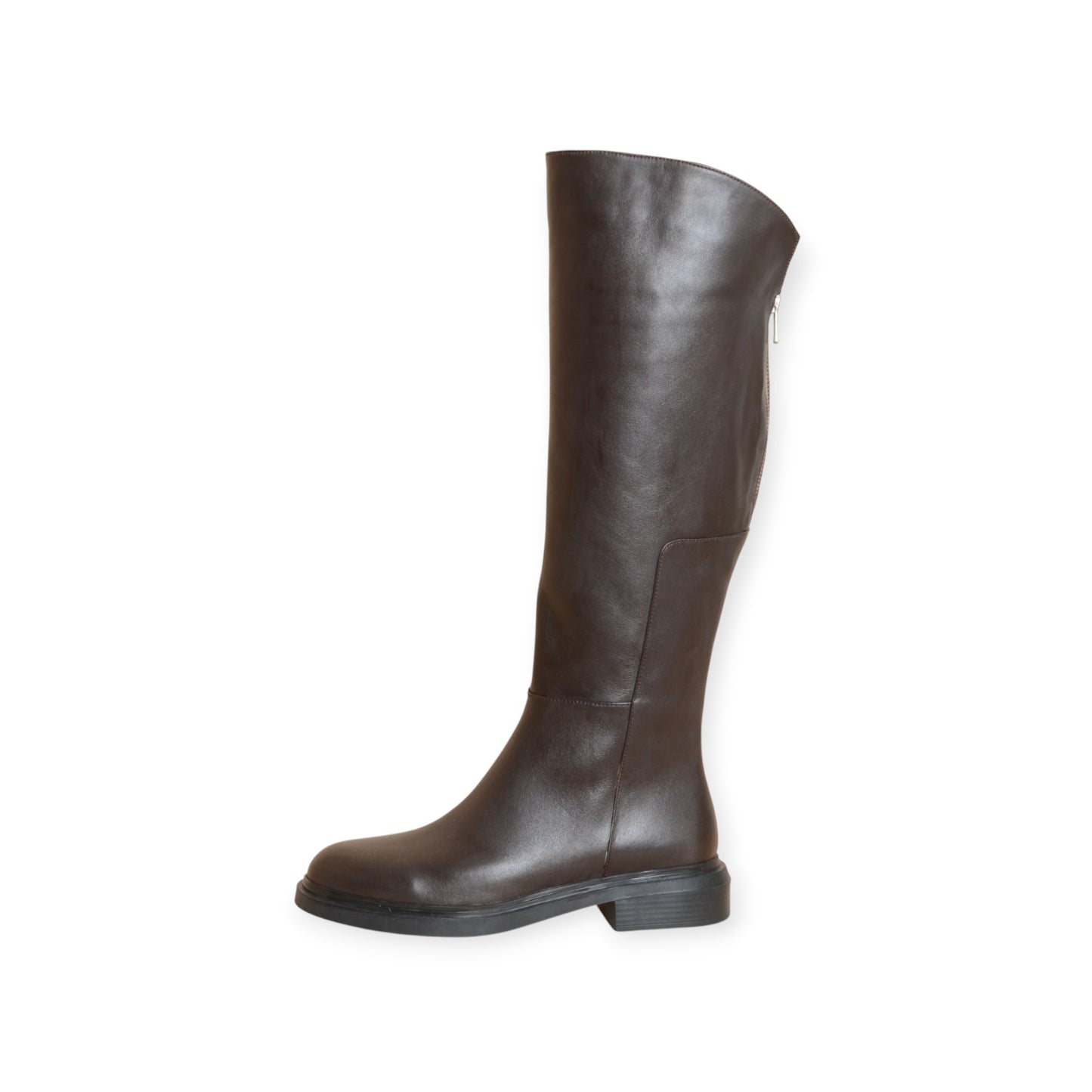 Skadi Brown Leather Knee-High Boots | Handmade in Turkey | Ruka Shoes