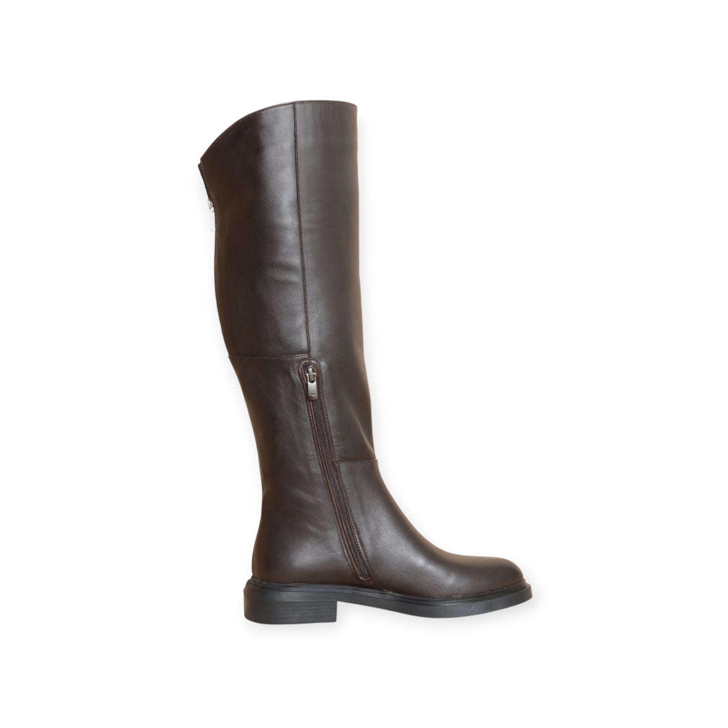 Skadi Brown Leather Knee-High Boots | Handmade in Turkey | Ruka Shoes