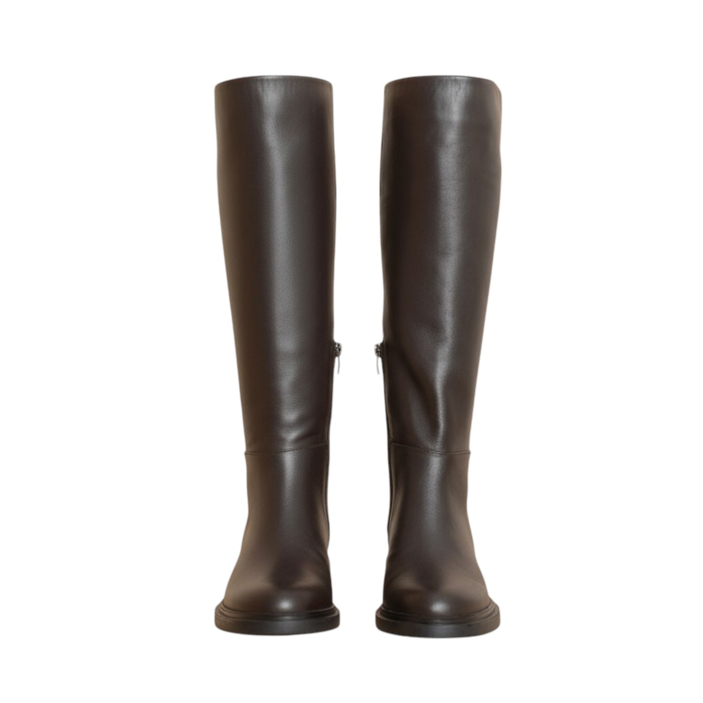 Skadi Brown Leather Knee-High Boots | Handmade in Turkey | Ruka Shoes