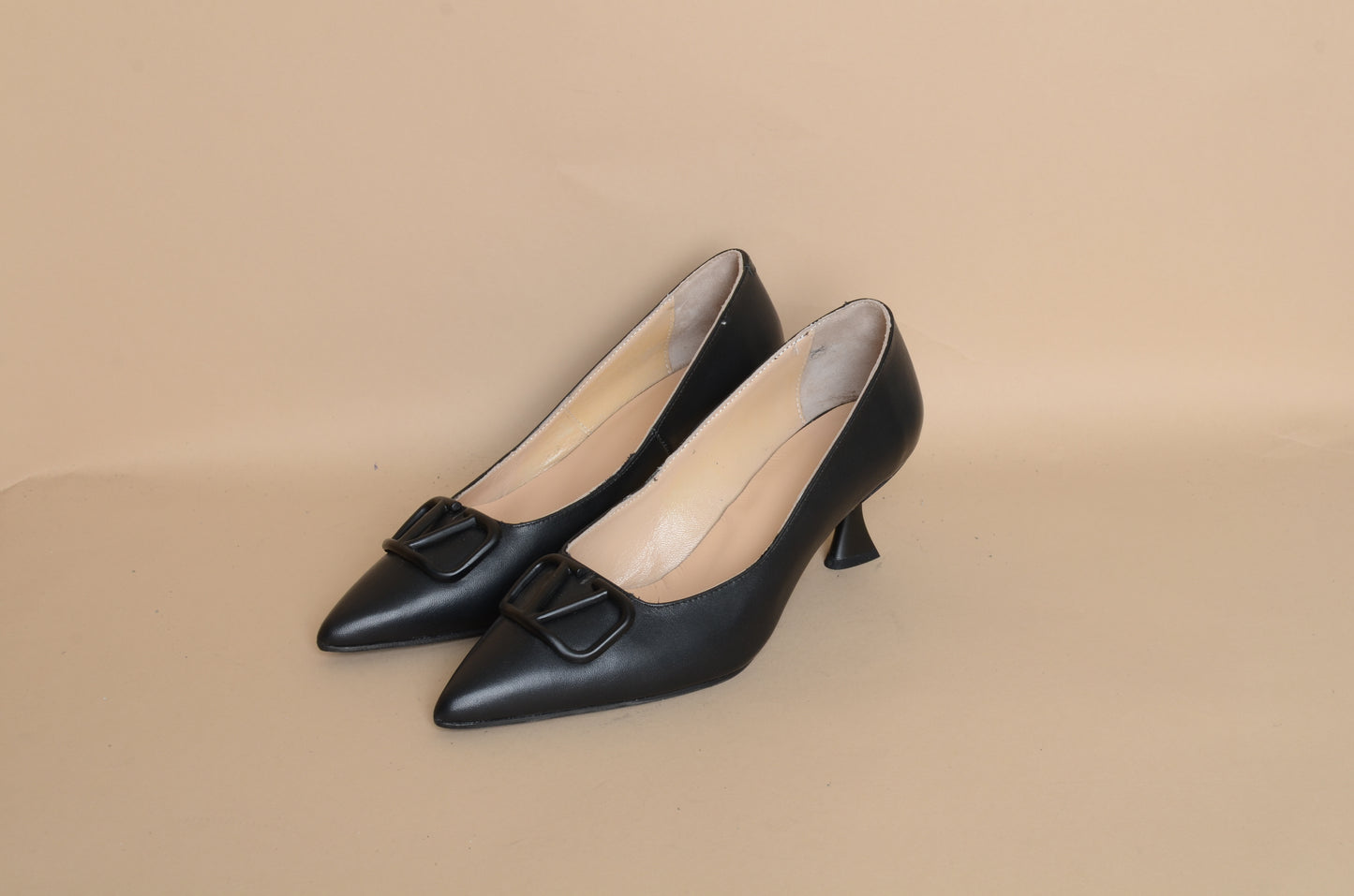 Celeste - Black Low Heel – 100% Genuine Leather, Handmade in Turkey | Women’s Elegant & Comfortable Shoes